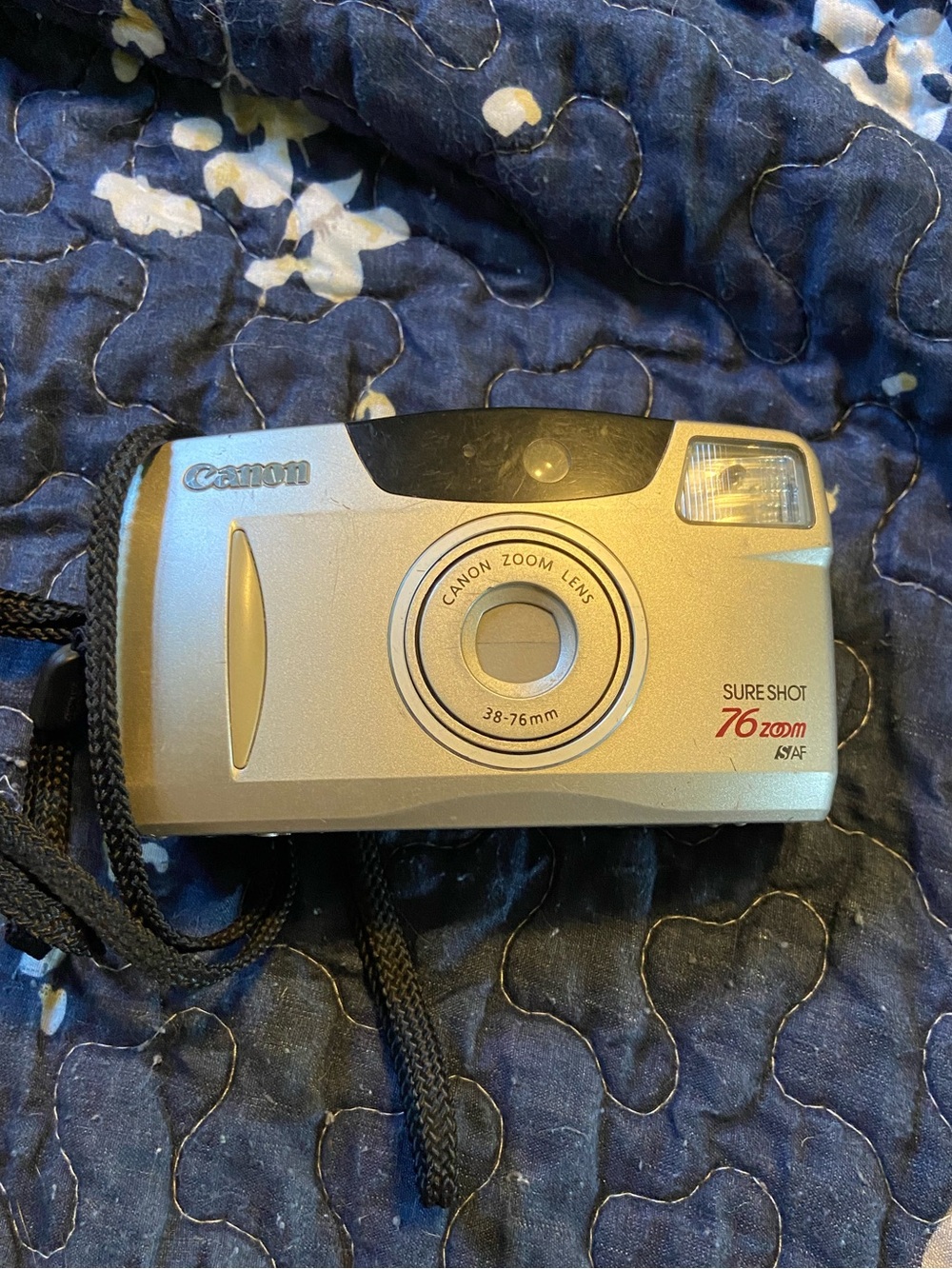 Canon Silver Point-and-Shoot Compact Camera with Wrist Strap